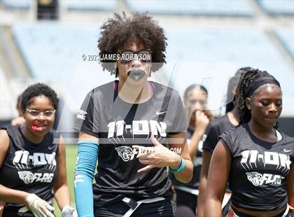 Thumbnail 1 in Fleming Island vs Atlantic Coast (Jaguars Prep 11-On Flag Tournament) photogallery.