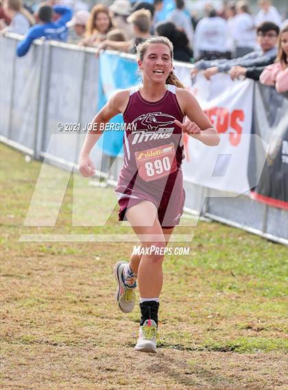 Thumbnail 2 in CIF Central Section Cross Country Championships (Girls D4 Race) photogallery.