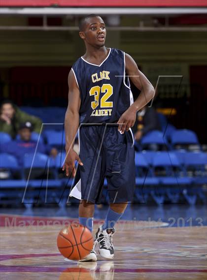 Thumbnail 2 in Clark Academy vs Martin Luther King, Jr. (Section 1 Class D Semifinal) photogallery.