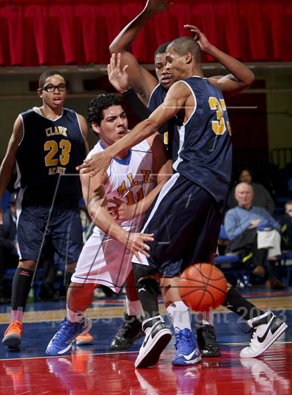 Thumbnail 1 in Clark Academy vs Martin Luther King, Jr. (Section 1 Class D Semifinal) photogallery.