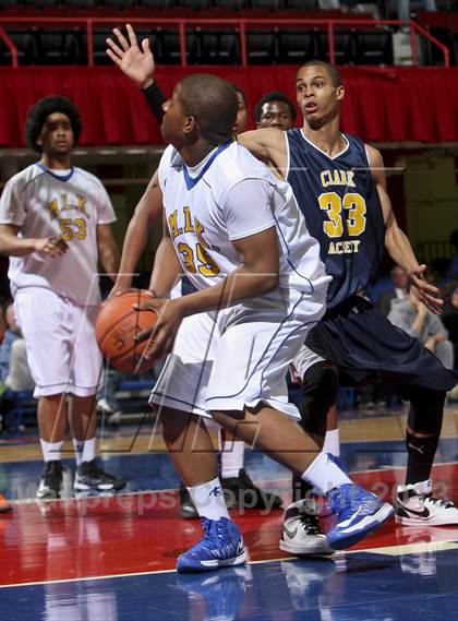 Thumbnail 3 in Clark Academy vs Martin Luther King, Jr. (Section 1 Class D Semifinal) photogallery.