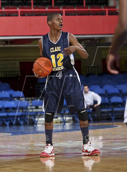 Thumbnail 1 in Clark Academy vs Martin Luther King, Jr. (Section 1 Class D Semifinal) photogallery.