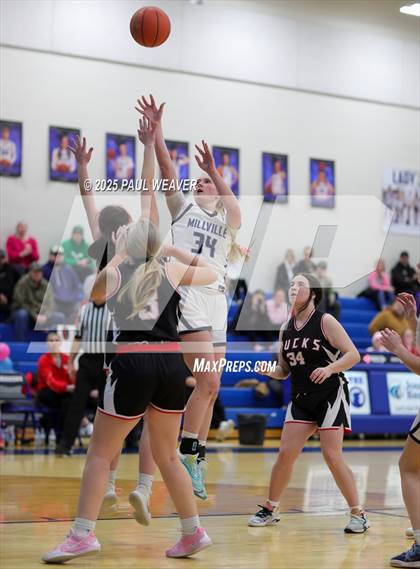 Thumbnail 3 in Bucktail vs Millville (PIAA District 4 Class A Quarterfinal) photogallery.
