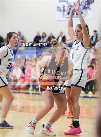 Thumbnail 2 in Bucktail vs Millville (PIAA District 4 Class A Quarterfinal) photogallery.