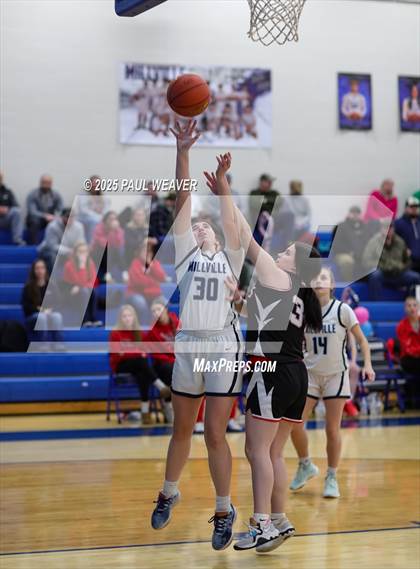 Thumbnail 3 in Bucktail vs Millville (PIAA District 4 Class A Quarterfinal) photogallery.