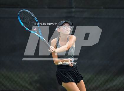 Thumbnail 2 in UIL 4A Girls Team Tennis Semifinals photogallery.