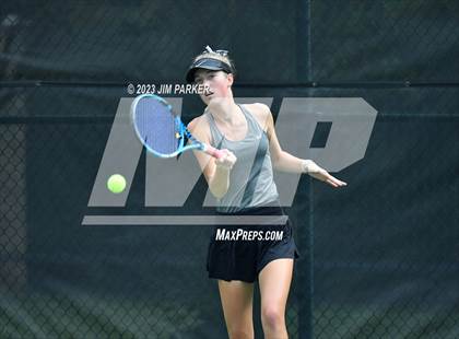 Thumbnail 2 in UIL 4A Girls Team Tennis Semifinals photogallery.