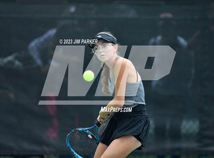 Thumbnail 3 in UIL 4A Girls Team Tennis Semifinals photogallery.