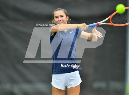 Thumbnail 3 in UIL 4A Girls Team Tennis Semifinals photogallery.