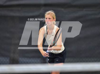 Thumbnail 3 in UIL 4A Girls Team Tennis Semifinals photogallery.
