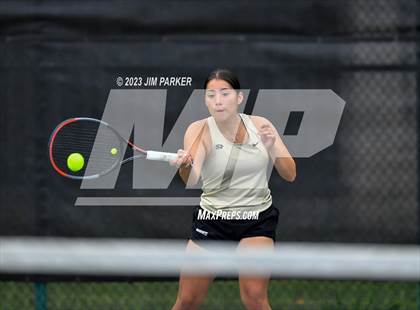 Thumbnail 3 in UIL 4A Girls Team Tennis Semifinals photogallery.