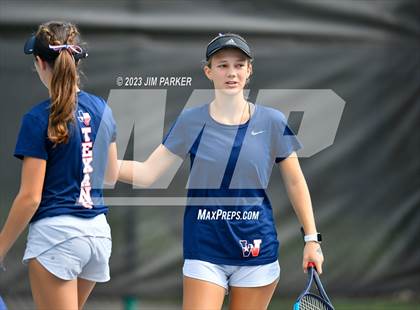 Thumbnail 2 in UIL 4A Girls Team Tennis Semifinals photogallery.