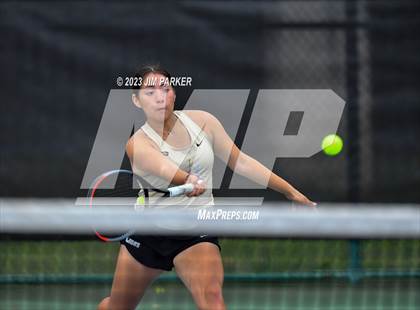 Thumbnail 2 in UIL 4A Girls Team Tennis Semifinals photogallery.