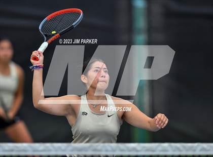 Thumbnail 2 in UIL 4A Girls Team Tennis Semifinals photogallery.