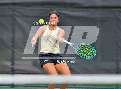 Thumbnail 2 in UIL 4A Girls Team Tennis Semifinals photogallery.