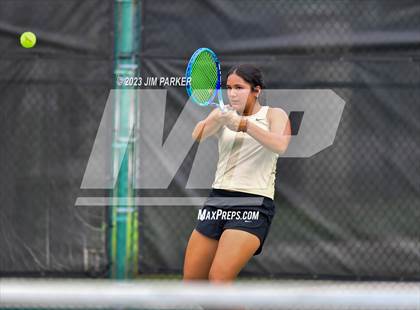 Thumbnail 2 in UIL 4A Girls Team Tennis Semifinals photogallery.