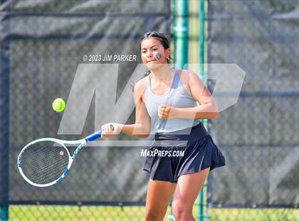Thumbnail 2 in UIL 4A Girls Team Tennis Semifinals photogallery.