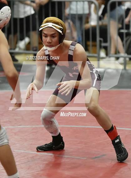 Thumbnail 3 in Diamond Bar vs Milken, Hillcrest vs West Hills (CIF Southern Section Wrestling Championships) photogallery.