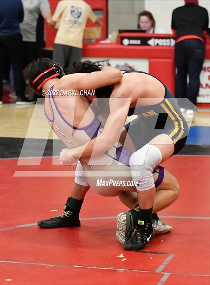 Thumbnail 3 in Diamond Bar vs Milken, Hillcrest vs West Hills (CIF Southern Section Wrestling Championships) photogallery.