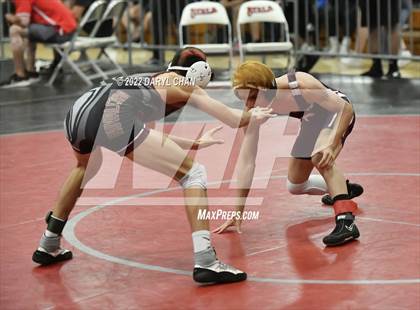 Thumbnail 3 in Diamond Bar vs Milken, Hillcrest vs West Hills (CIF Southern Section Wrestling Championships) photogallery.