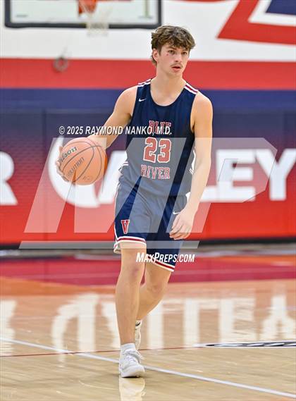 Thumbnail 3 in Blue River Valley vs. Seton Catholic (IHSAA 1A Section 56 First Round) photogallery.