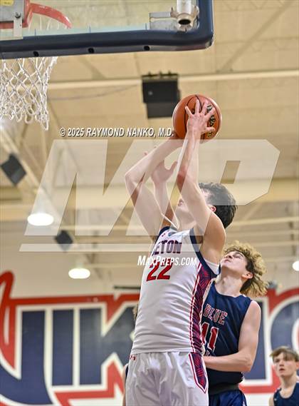 Thumbnail 1 in Blue River Valley vs. Seton Catholic (IHSAA 1A Section 56 First Round) photogallery.