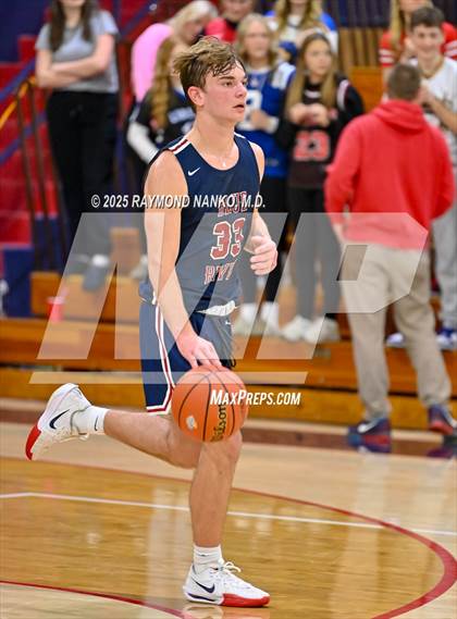 Thumbnail 1 in Blue River Valley vs. Seton Catholic (IHSAA 1A Section 56 First Round) photogallery.
