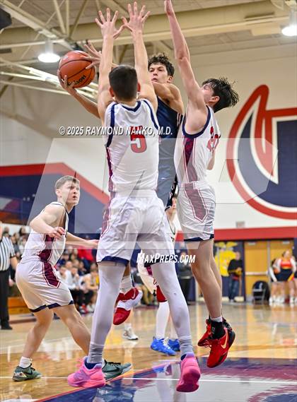 Thumbnail 2 in Blue River Valley vs. Seton Catholic (IHSAA 1A Section 56 First Round) photogallery.