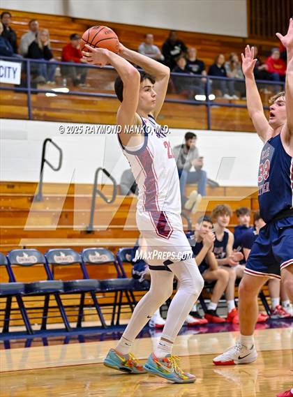 Thumbnail 3 in Blue River Valley vs. Seton Catholic (IHSAA 1A Section 56 First Round) photogallery.