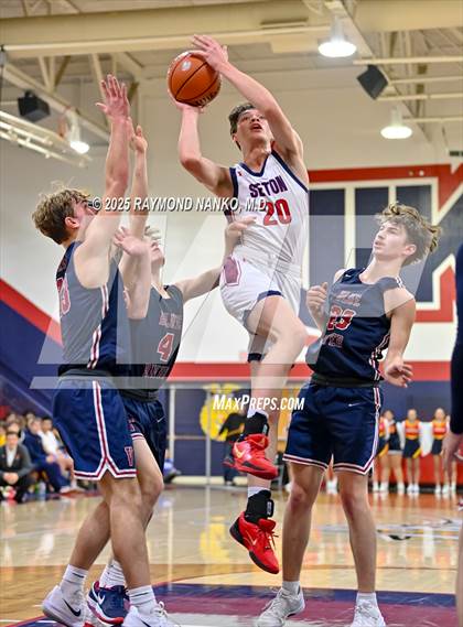 Thumbnail 2 in Blue River Valley vs. Seton Catholic (IHSAA 1A Section 56 First Round) photogallery.