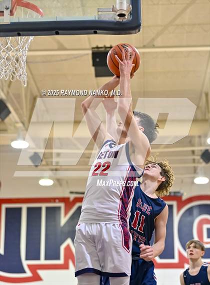 Thumbnail 2 in Blue River Valley vs. Seton Catholic (IHSAA 1A Section 56 First Round) photogallery.