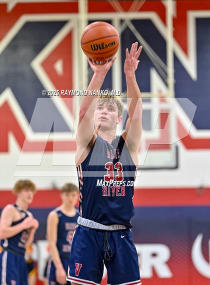 Thumbnail 3 in Blue River Valley vs. Seton Catholic (IHSAA 1A Section 56 First Round) photogallery.