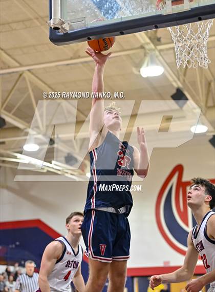 Thumbnail 3 in Blue River Valley vs. Seton Catholic (IHSAA 1A Section 56 First Round) photogallery.