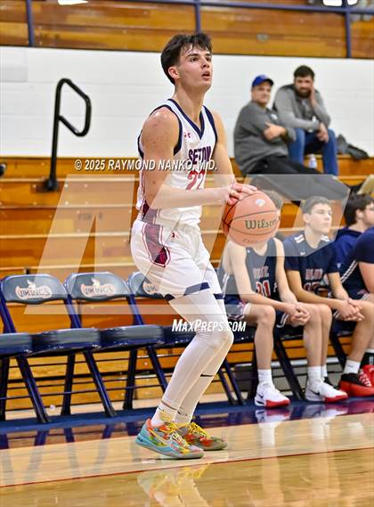 Thumbnail 2 in Blue River Valley vs. Seton Catholic (IHSAA 1A Section 56 First Round) photogallery.
