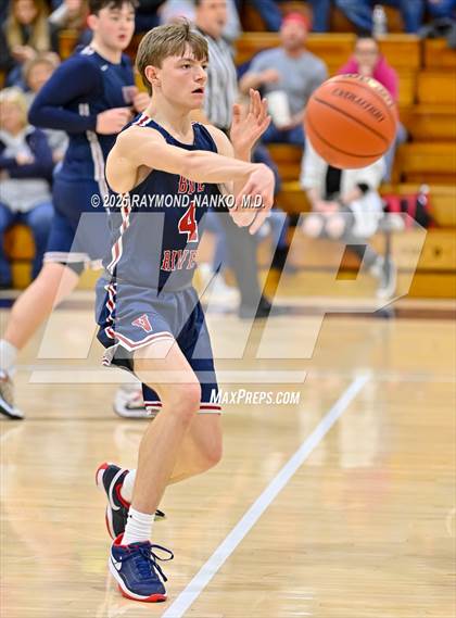 Thumbnail 2 in Blue River Valley vs. Seton Catholic (IHSAA 1A Section 56 First Round) photogallery.