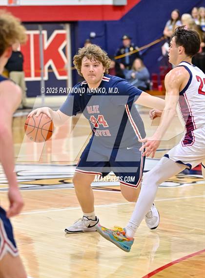 Thumbnail 2 in Blue River Valley vs. Seton Catholic (IHSAA 1A Section 56 First Round) photogallery.