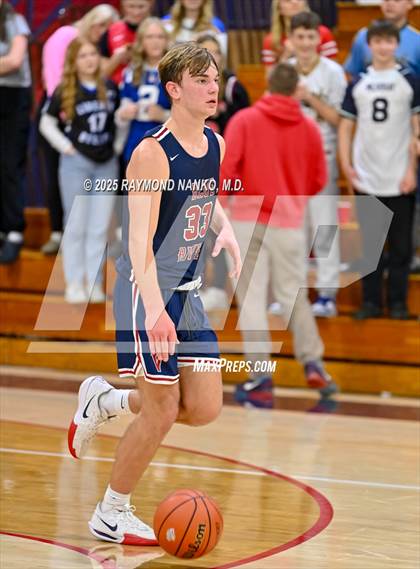 Thumbnail 2 in Blue River Valley vs. Seton Catholic (IHSAA 1A Section 56 First Round) photogallery.