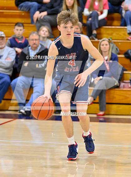 Thumbnail 1 in Blue River Valley vs. Seton Catholic (IHSAA 1A Section 56 First Round) photogallery.