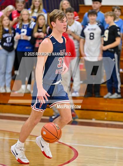Thumbnail 3 in Blue River Valley vs. Seton Catholic (IHSAA 1A Section 56 First Round) photogallery.
