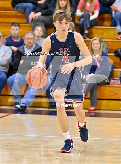 Thumbnail 3 in Blue River Valley vs. Seton Catholic (IHSAA 1A Section 56 First Round) photogallery.