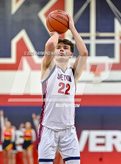 Thumbnail 3 in Blue River Valley vs. Seton Catholic (IHSAA 1A Section 56 First Round) photogallery.