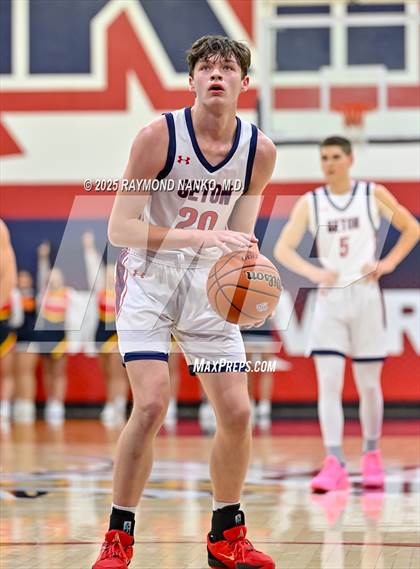 Thumbnail 2 in Blue River Valley vs. Seton Catholic (IHSAA 1A Section 56 First Round) photogallery.