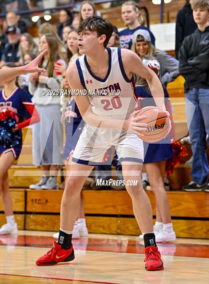 Thumbnail 3 in Blue River Valley vs. Seton Catholic (IHSAA 1A Section 56 First Round) photogallery.