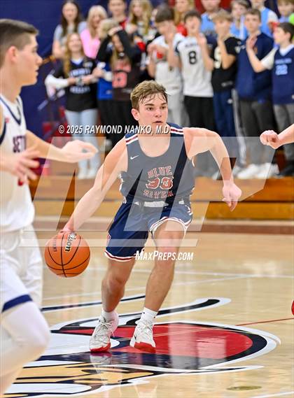 Thumbnail 3 in Blue River Valley vs. Seton Catholic (IHSAA 1A Section 56 First Round) photogallery.