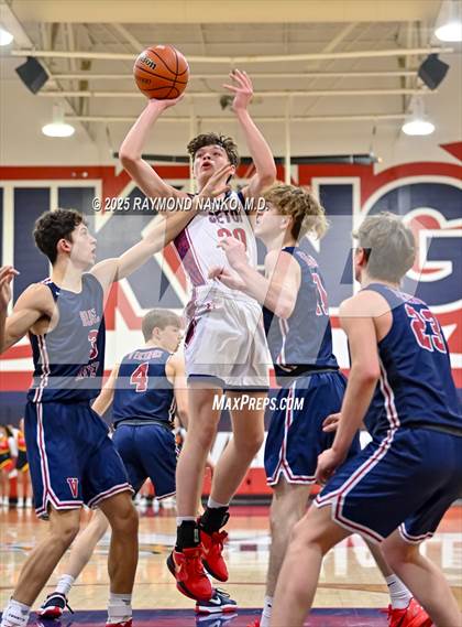 Thumbnail 1 in Blue River Valley vs. Seton Catholic (IHSAA 1A Section 56 First Round) photogallery.