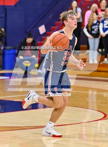 Thumbnail 1 in Blue River Valley vs. Seton Catholic (IHSAA 1A Section 56 First Round) photogallery.
