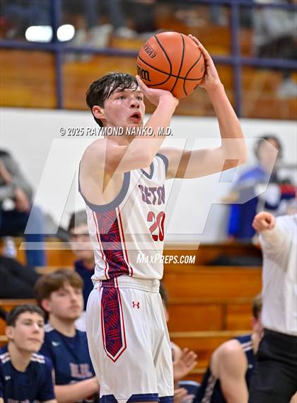 Thumbnail 2 in Blue River Valley vs. Seton Catholic (IHSAA 1A Section 56 First Round) photogallery.
