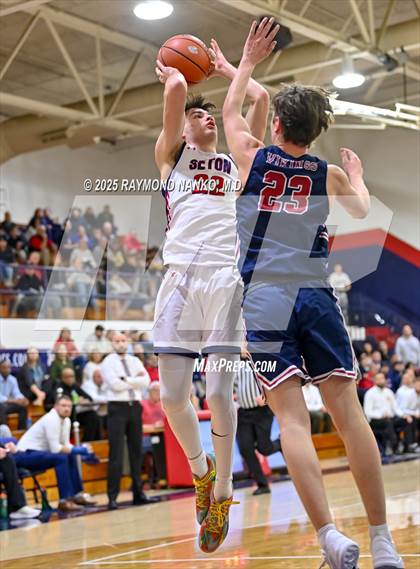 Thumbnail 1 in Blue River Valley vs. Seton Catholic (IHSAA 1A Section 56 First Round) photogallery.