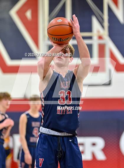 Thumbnail 2 in Blue River Valley vs. Seton Catholic (IHSAA 1A Section 56 First Round) photogallery.