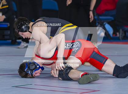 Thumbnail 2 in NYSPHSAA D1 Wrestling Championships (3rd/4th Place) photogallery.